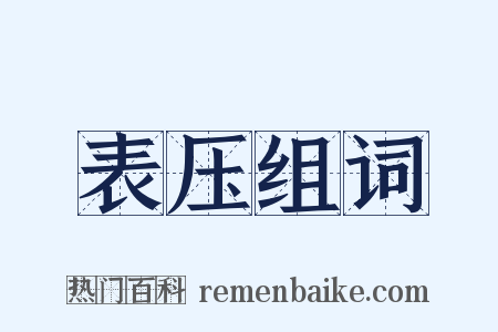 表压组词是什么意思的图片